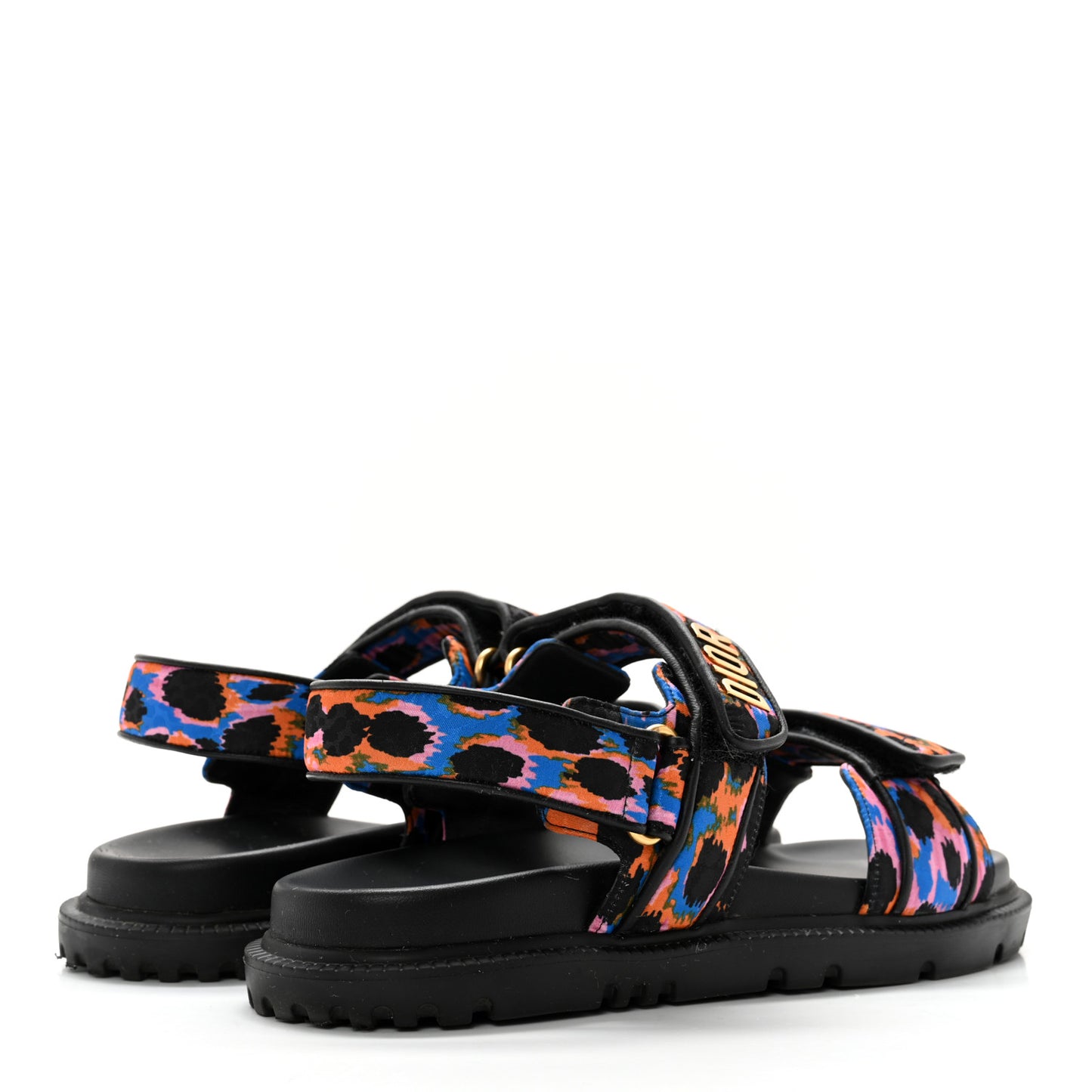 Technical Fabric Mizza Print DiorAct Sandals 39.5 Multicolor