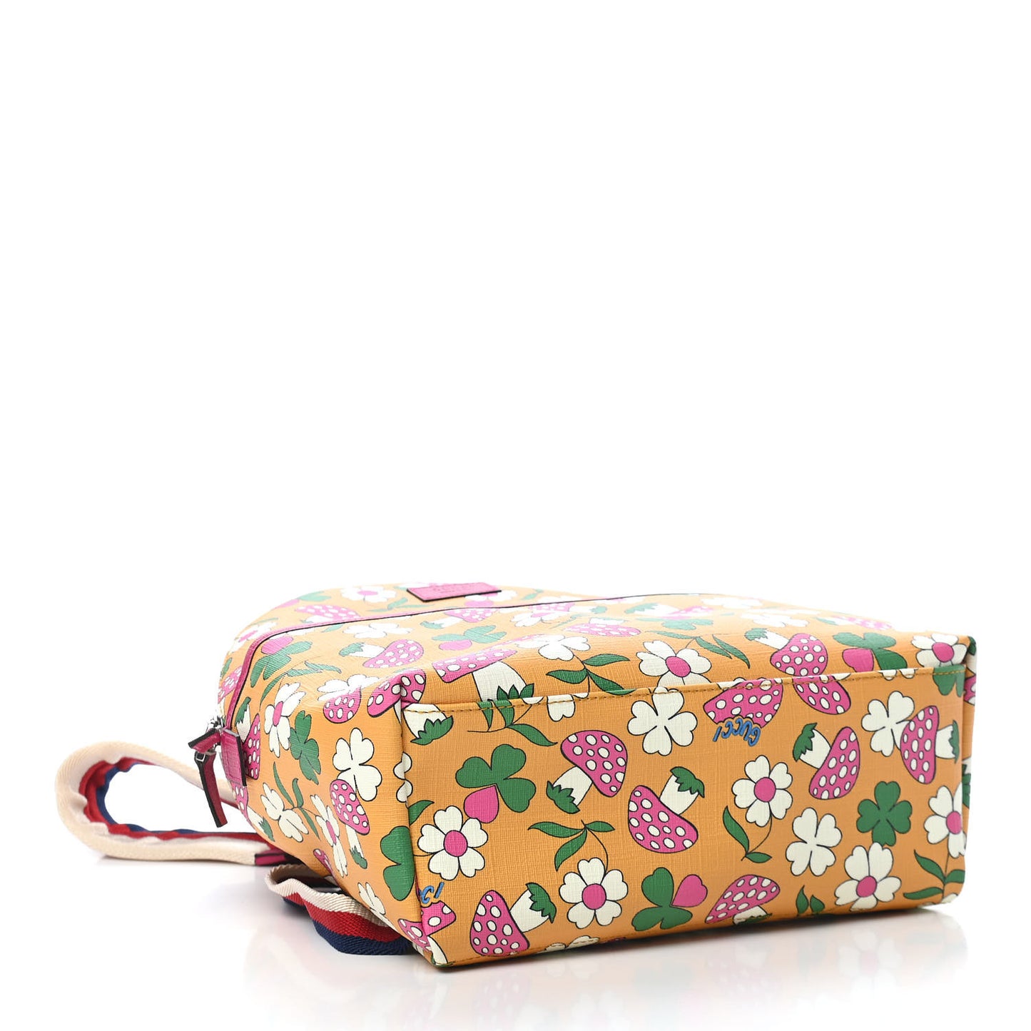 Canvas Childrens Flower Mushroom Print Backpack