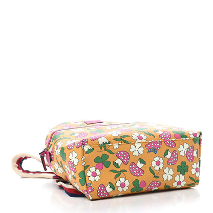 Gucci Canvas Childrens Flower Mushroom Print Backpack 3 of 8