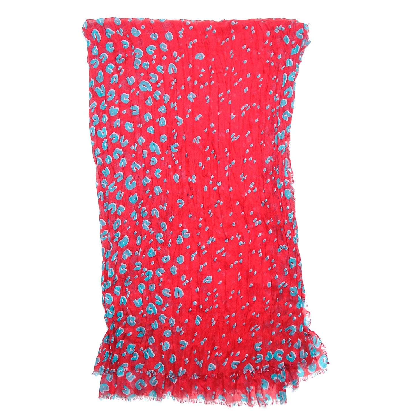 Cashmere Silk Leopard Confetti Stole Capucine