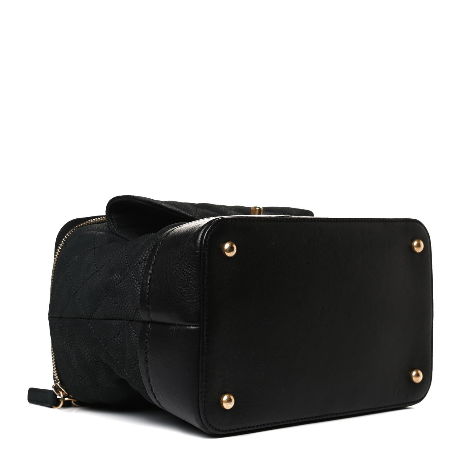 Chanel Iridescent Grained Calfskin Quilted Globe Trotter Vanity Case Black 4 of 16