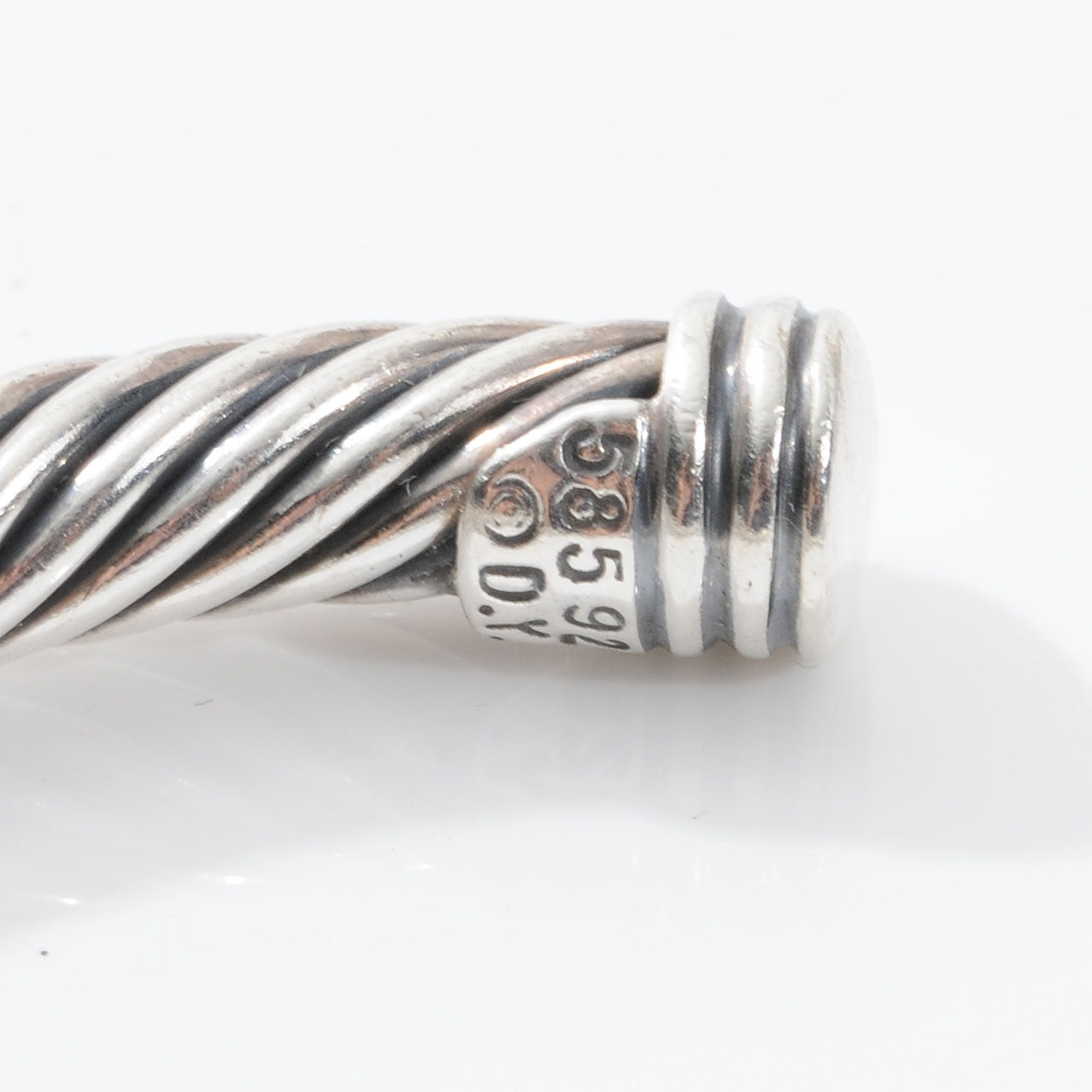 David Yurman Sterling Silver and 18k Gold X Cable Cuff 5 of 5