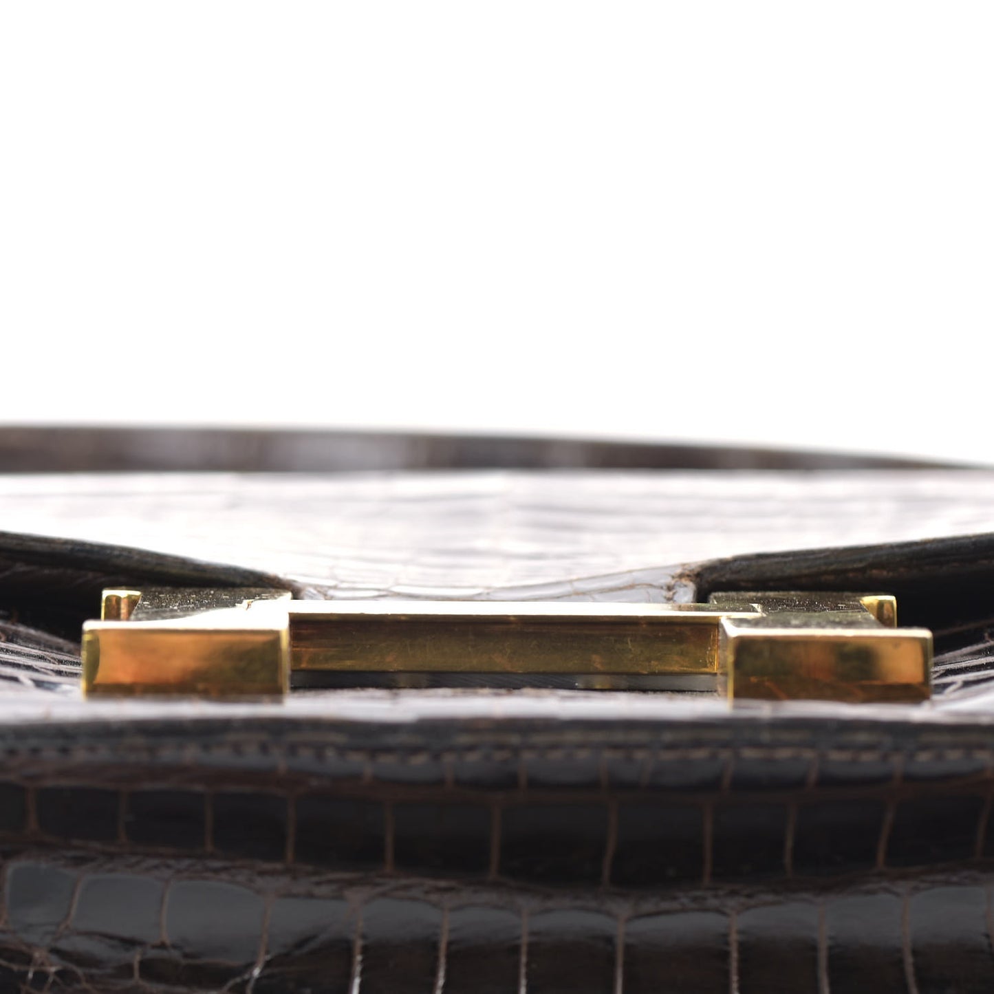 Shiny Porosus Crocodile Constance 23 Chocolate