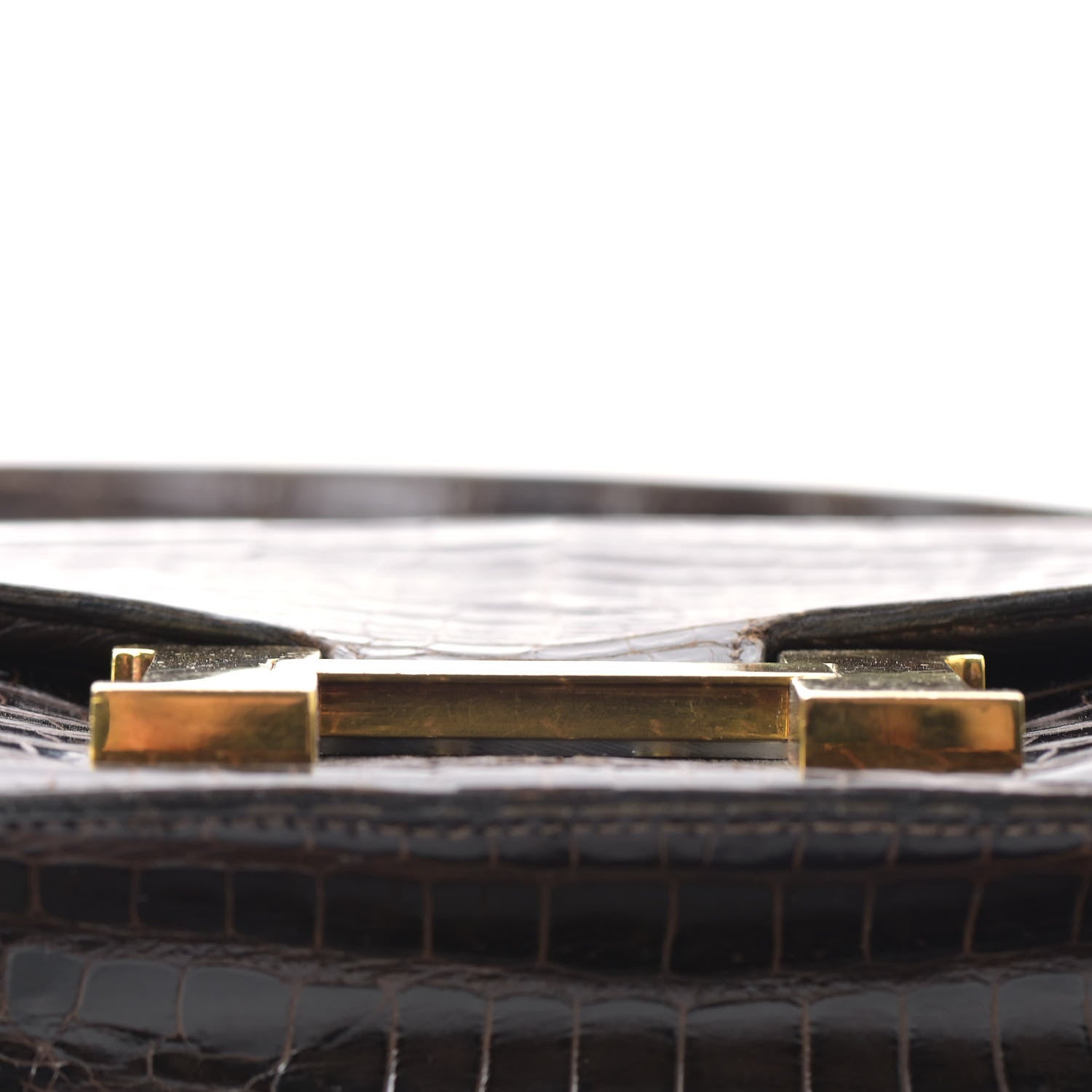 Hermes Shiny Porosus Crocodile Constance 23 Chocolate 13 of 31