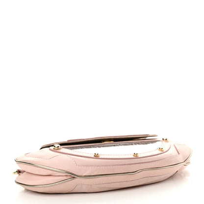 Fendi Nappa Flipping Mini Vanity Mirror Clutch Rose 4 of 15
