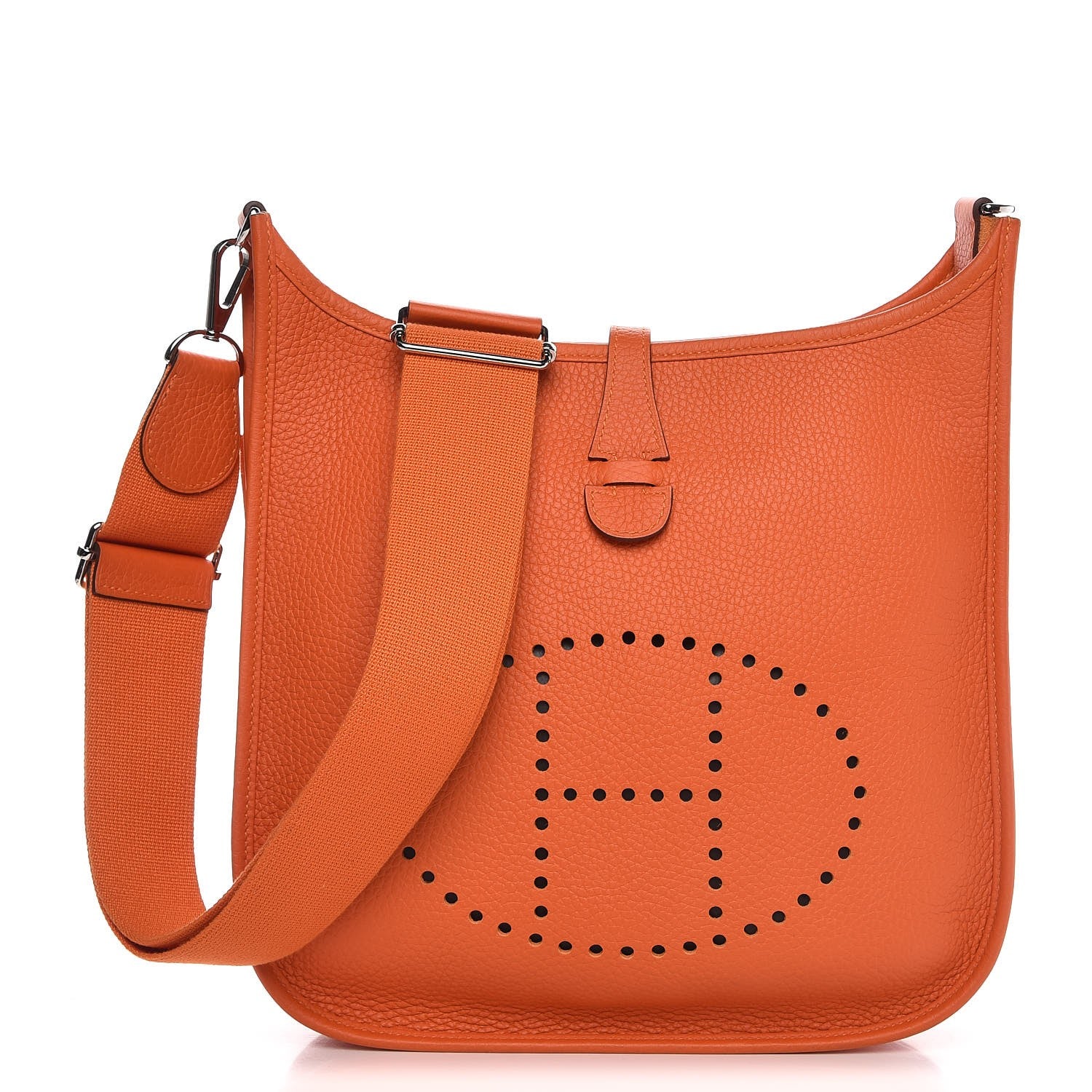 Hermes Taurillon Clemence Evelyne III PM Orange 1 of 7