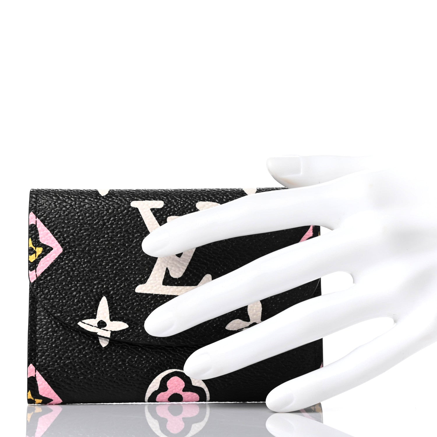 Louis Vuitton Monogram Giant Wild At Heart Rosalie Coin Purse Black 2 of 6