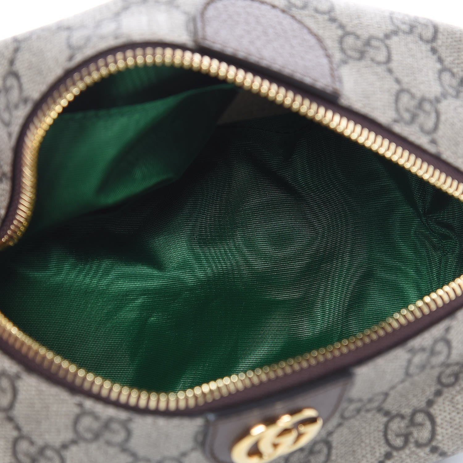 Gucci Soft GG Supreme Monogram Calfskin Medium Ophidia Cosmetic Case Beige Ebony New Acero 5 of 10