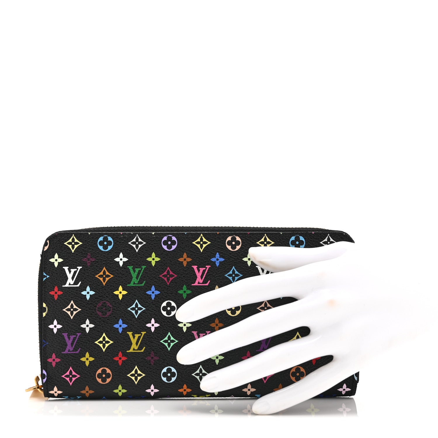 Louis Vuitton Monogram Multicolor Zippy Wallet Black Grenade