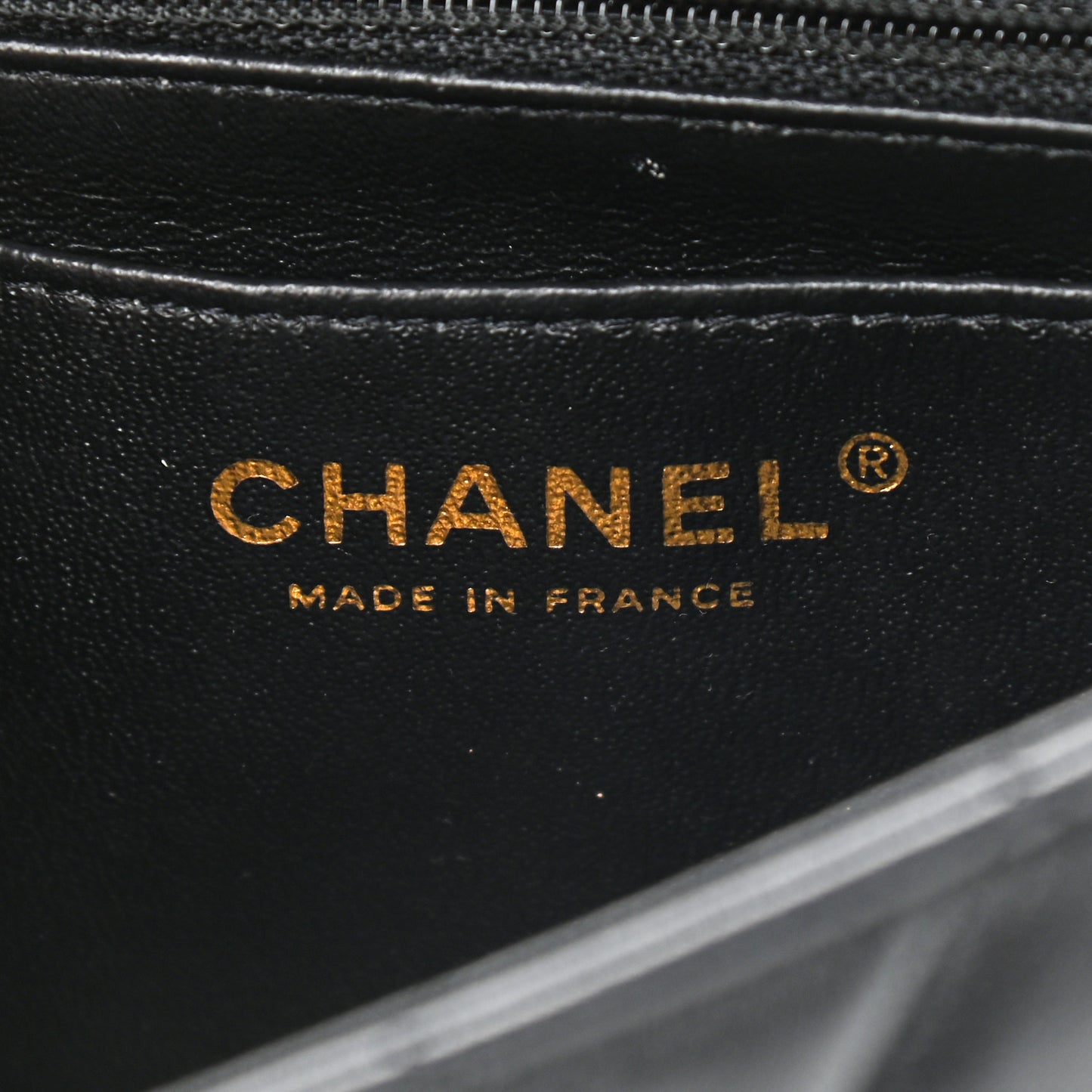Lambskin Quilted Mini Rectangular Flap Black