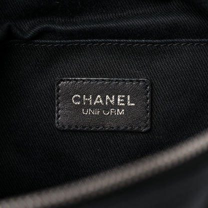 Chanel Grained Calfskin Quilted Waist Belt Bag Black 6 of 10
