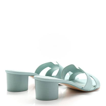 Hermes Epsom Oasis Sandals 38 Vert Embrun 4 of 10