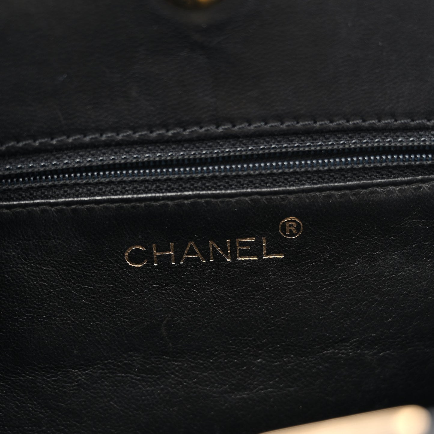 Lambskin Stitched Small Tote Black