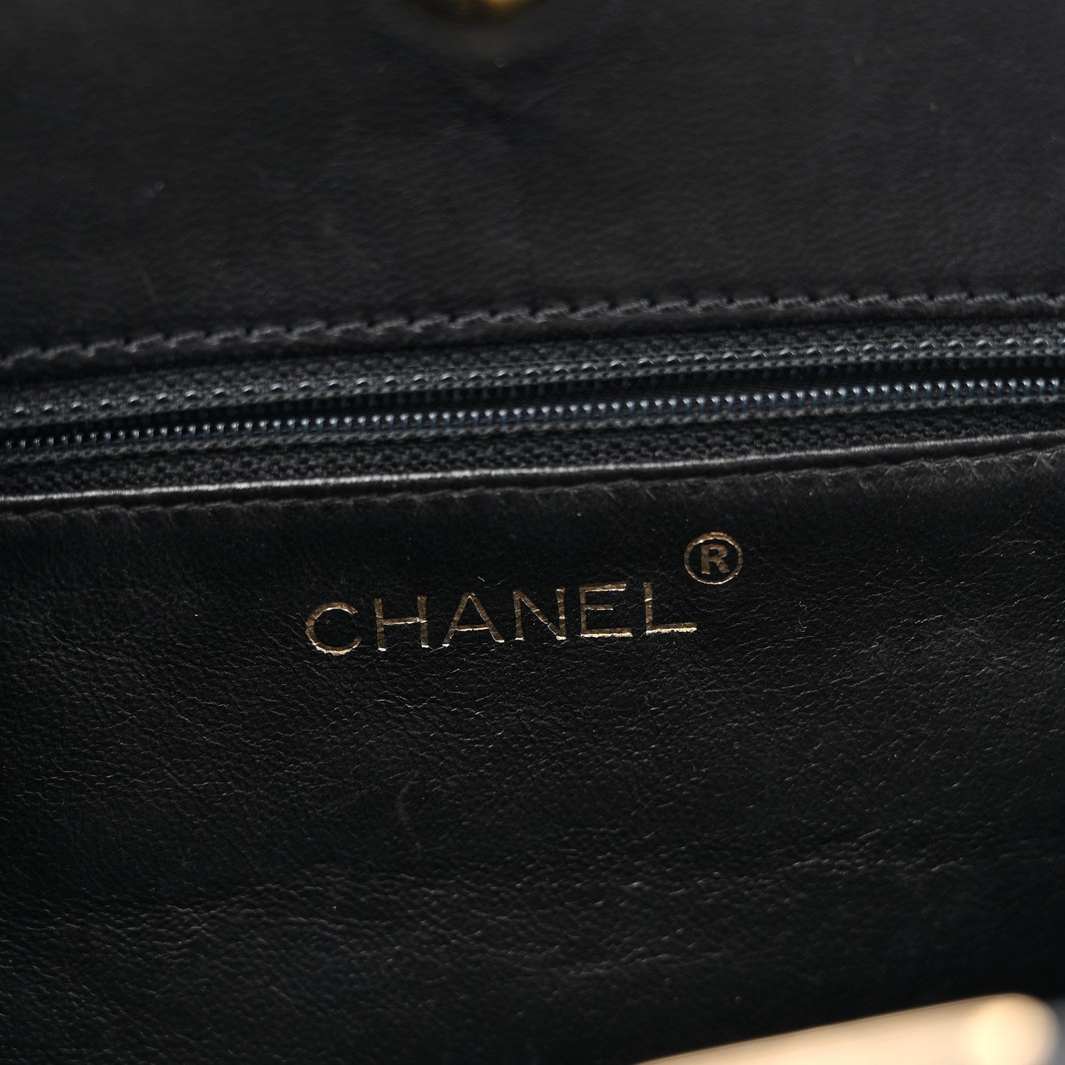 Chanel Lambskin Stitched Small Tote Black 6 of 12