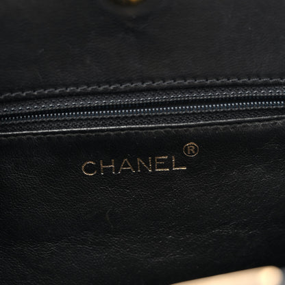 Chanel Lambskin Stitched Small Tote Black 6 of 12