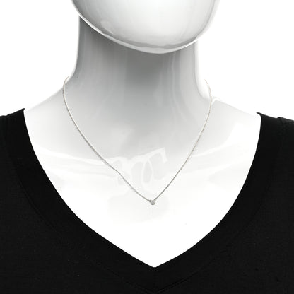 Tiffany Sterling Silver Diamond .03ct Elsa Peretti Diamonds by the Yard Pendant Necklace 2 of 4