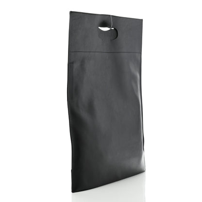 Balenciaga Calfskin Printed Kitten Plastic Bag Shopper S Black 4 of 13
