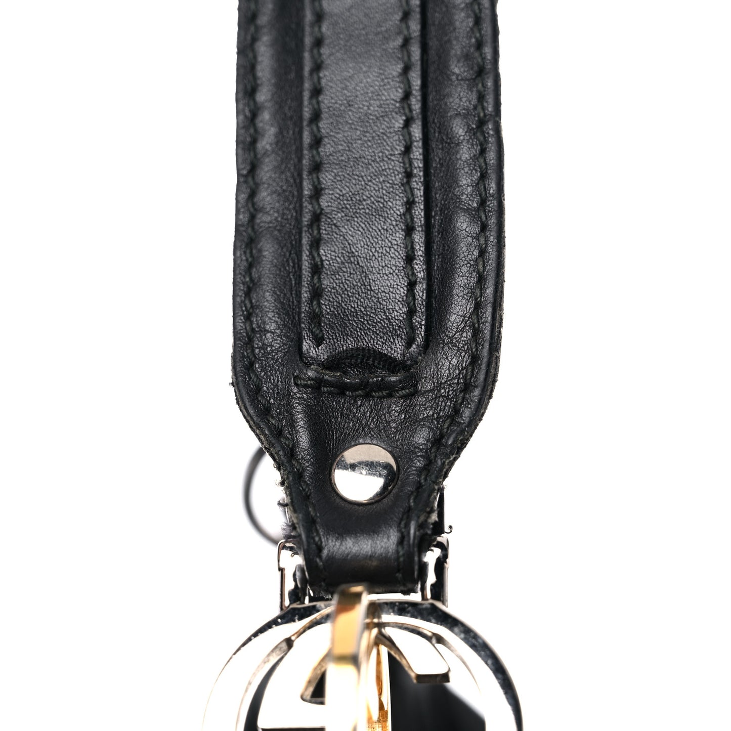 Guccissima Large GG Twins Hobo Black