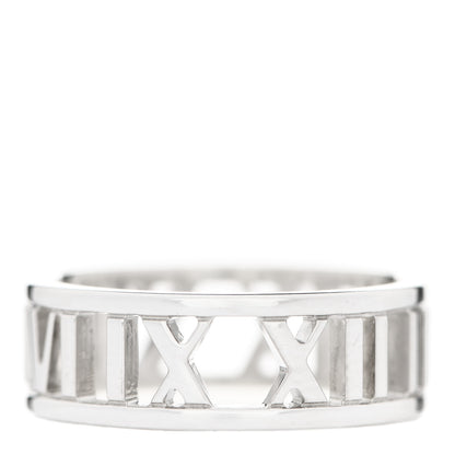 Tiffany Sterling Silver Wide Atlas Open Ring 54 6.75 1 of 4