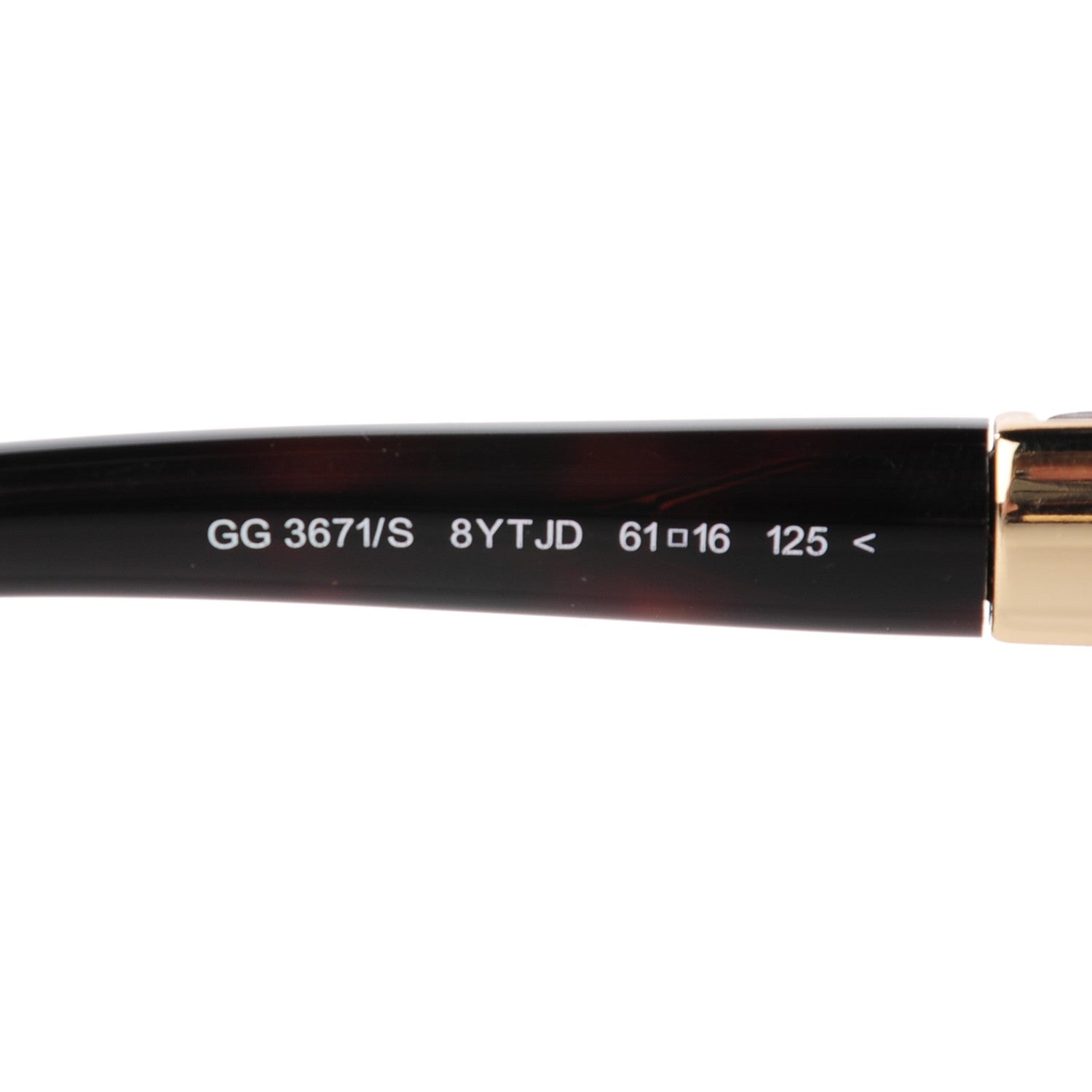 Gucci Bamboo Sunglasses 3671/S Tan Tortoise 7 of 7