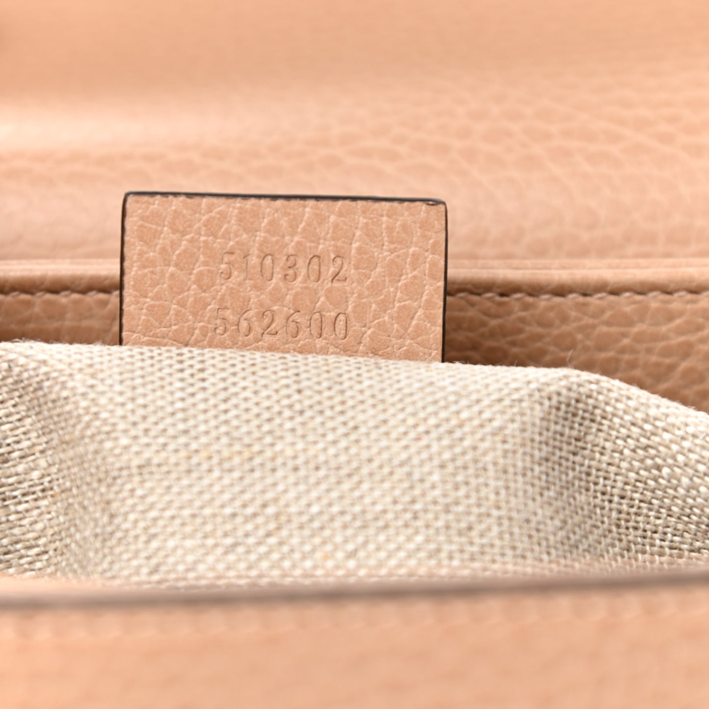 Dollar Calfskin Interlocking G Top Handle Shoulder Bag Camelia