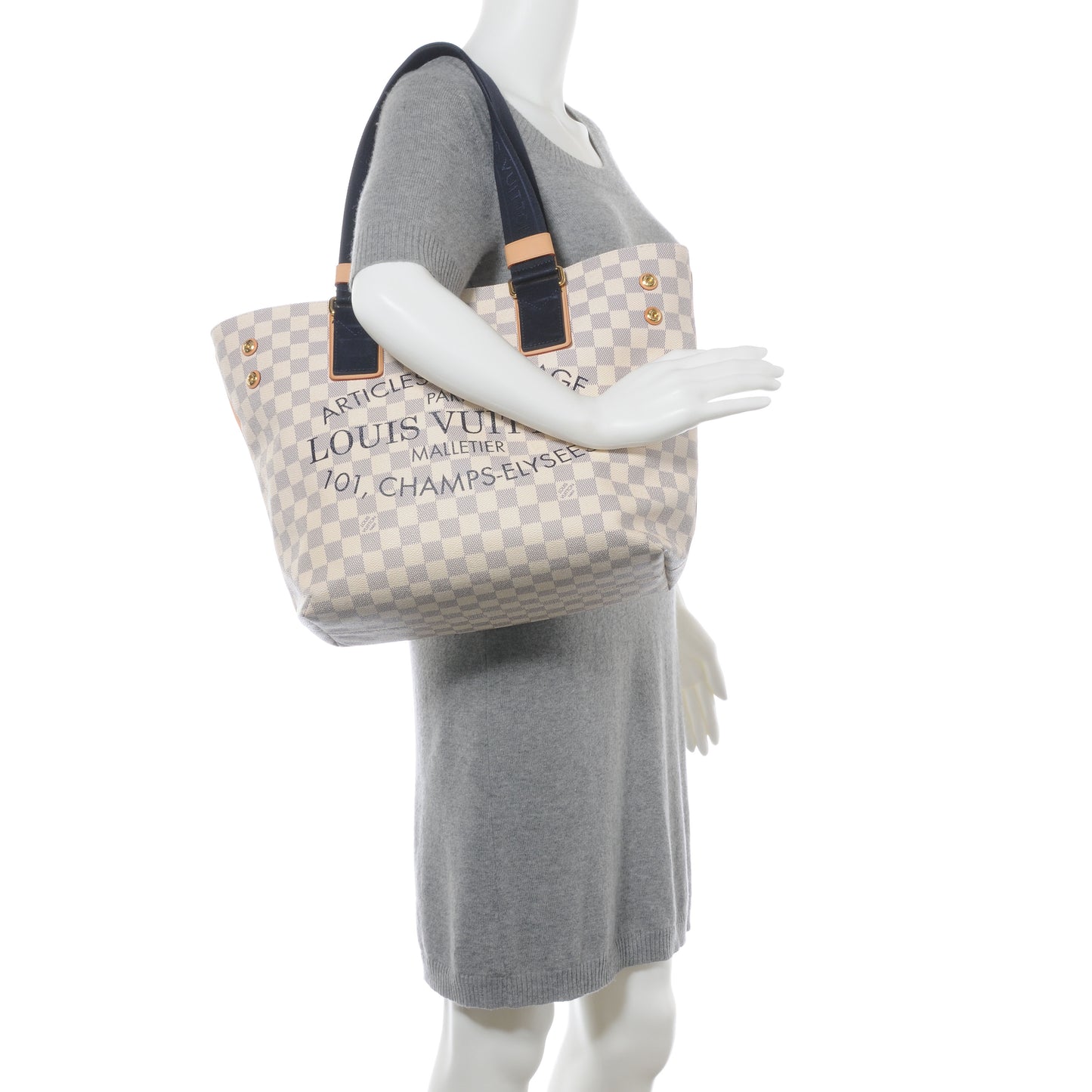 Damier Azur Beach Cabas PM