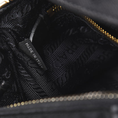 Prada Tessuto Nylon Saffiano Crossbody Bag Black 7 of 11