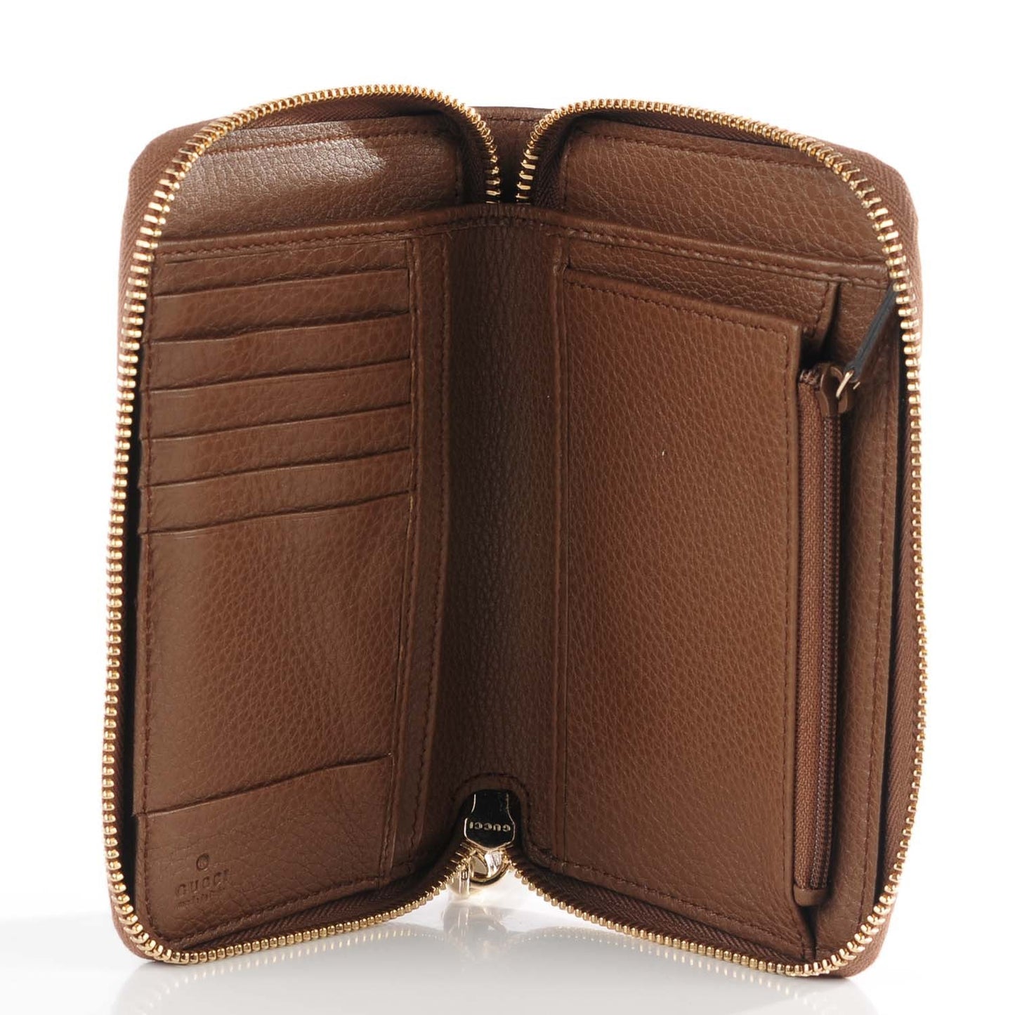 Calfskin Medium Soho Zip Around Wallet Brown