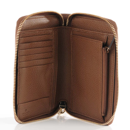 Gucci Calfskin Medium Soho Zip Around Wallet Brown 6 of 8