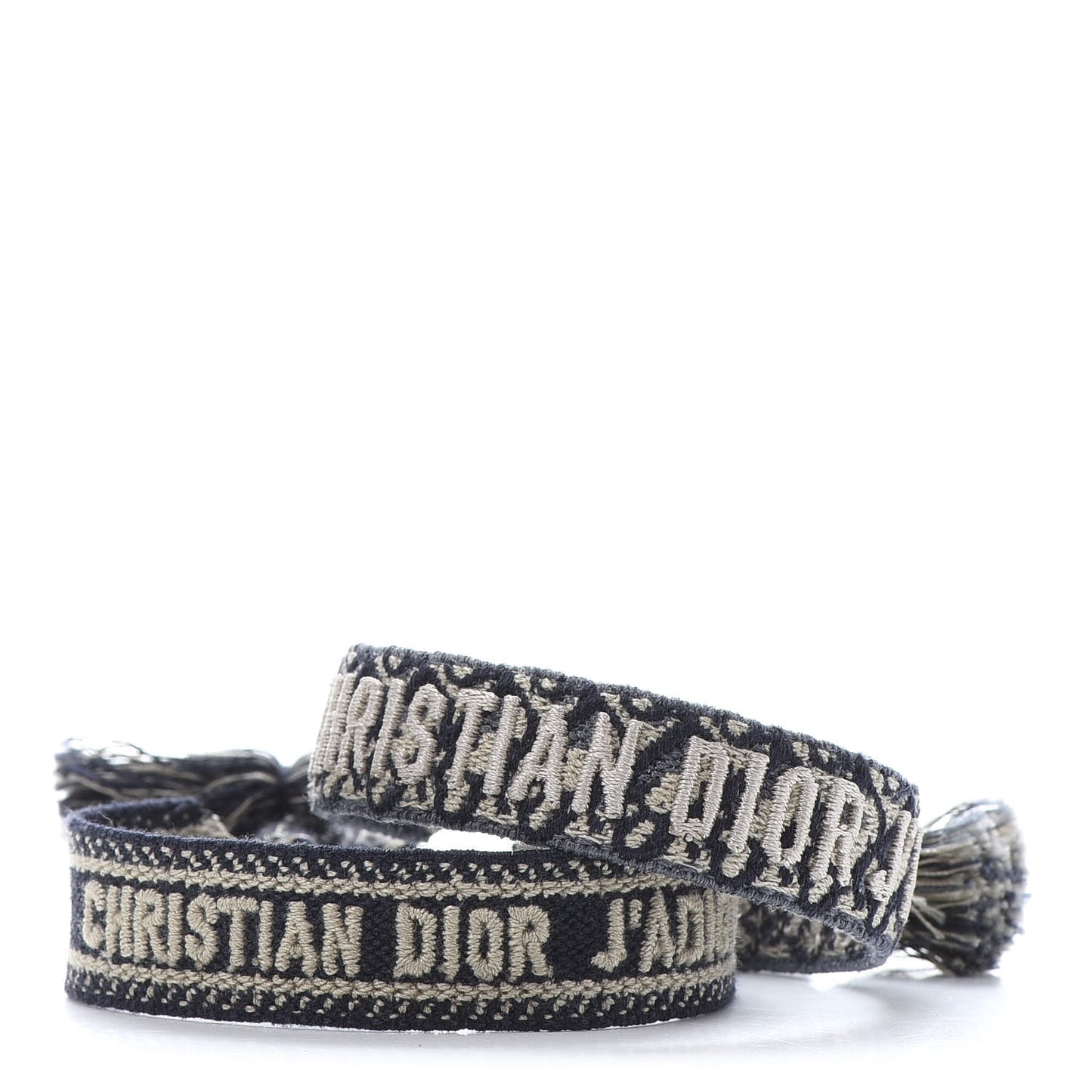 Woven Cotton J'Adior Friendship Bracelet Set Navy
