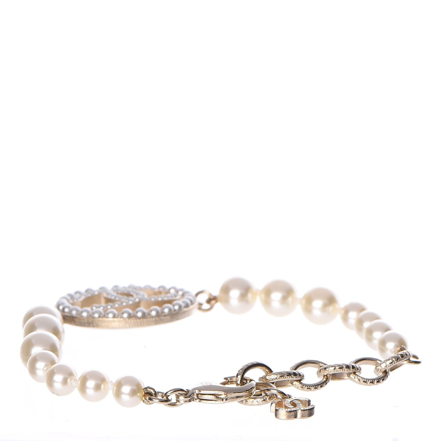 Chanel Pearl CC Bracelet Gold 4 of 6