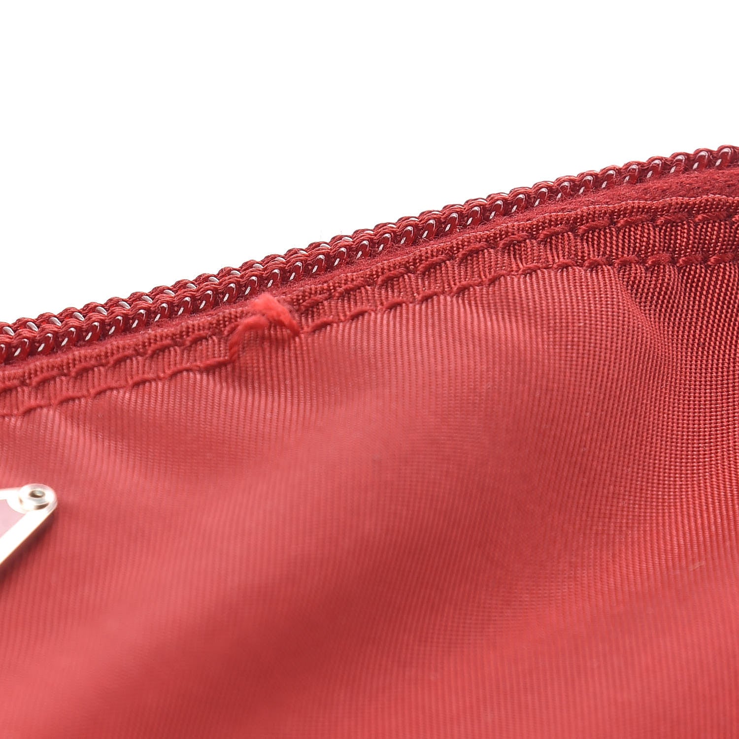 Prada Nylon Vela Cosmetic Pouch Rosso 8 of 9
