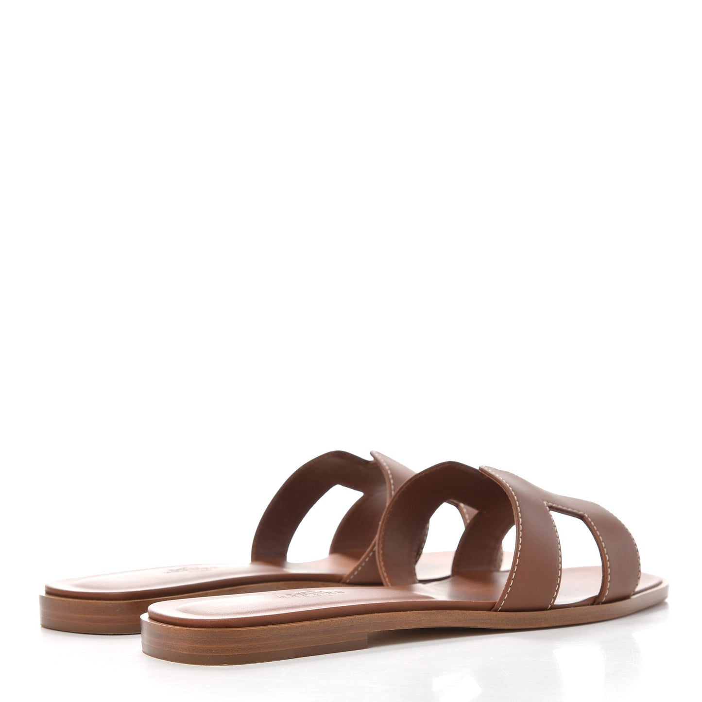 Box Calfskin Oran Sandals 38.5 Gold