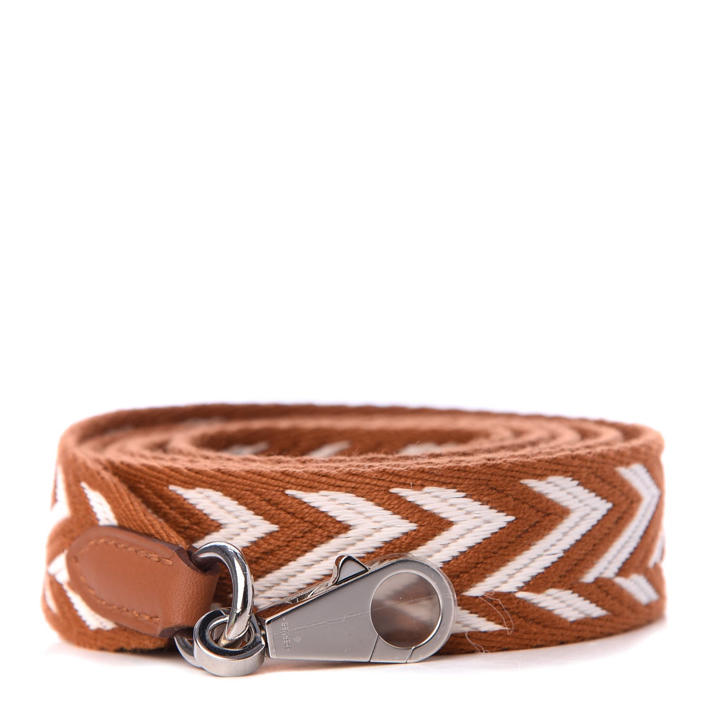 Toile Swift 25mm Sangle ZigZag Shoulder Strap Gold White