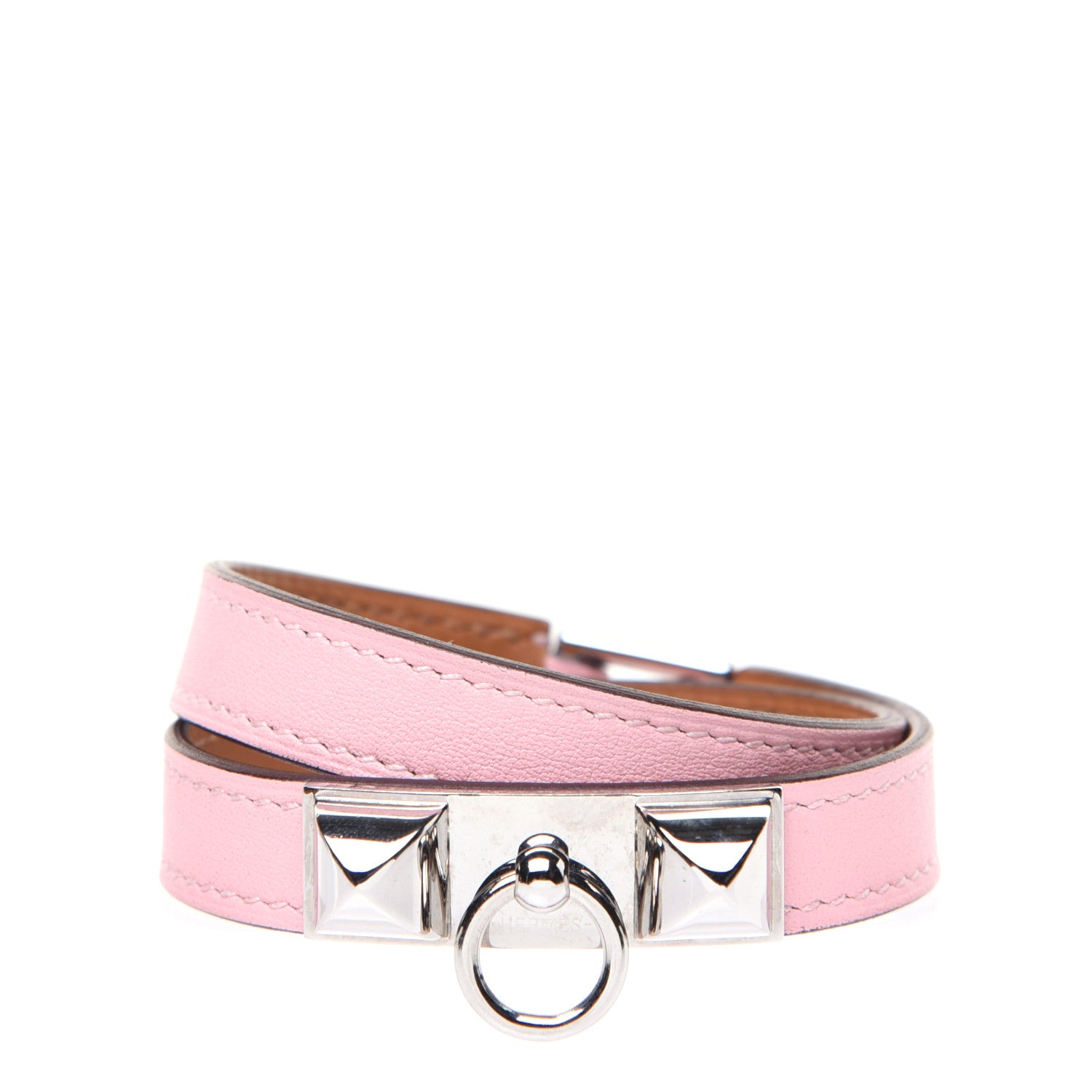 Hermes Swift Rivale Double Tour Bracelet S Rose Sakura 1 of 7
