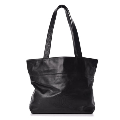 Chanel Lambskin CC Tote Black 1 of 17