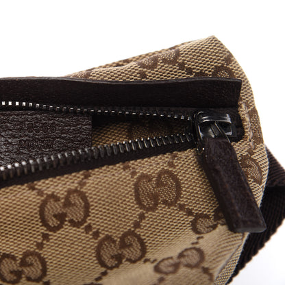 Gucci GG Monogram Double Pocket Belt Bag Dark Brown 9 of 10