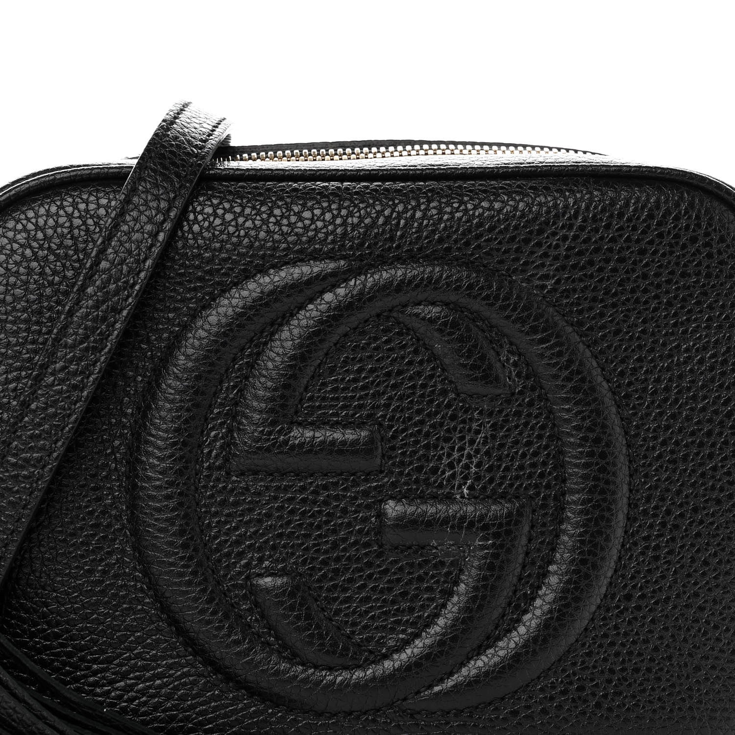 Gucci Pebbled Calfskin Small Soho Disco Bag Black 8 of 11