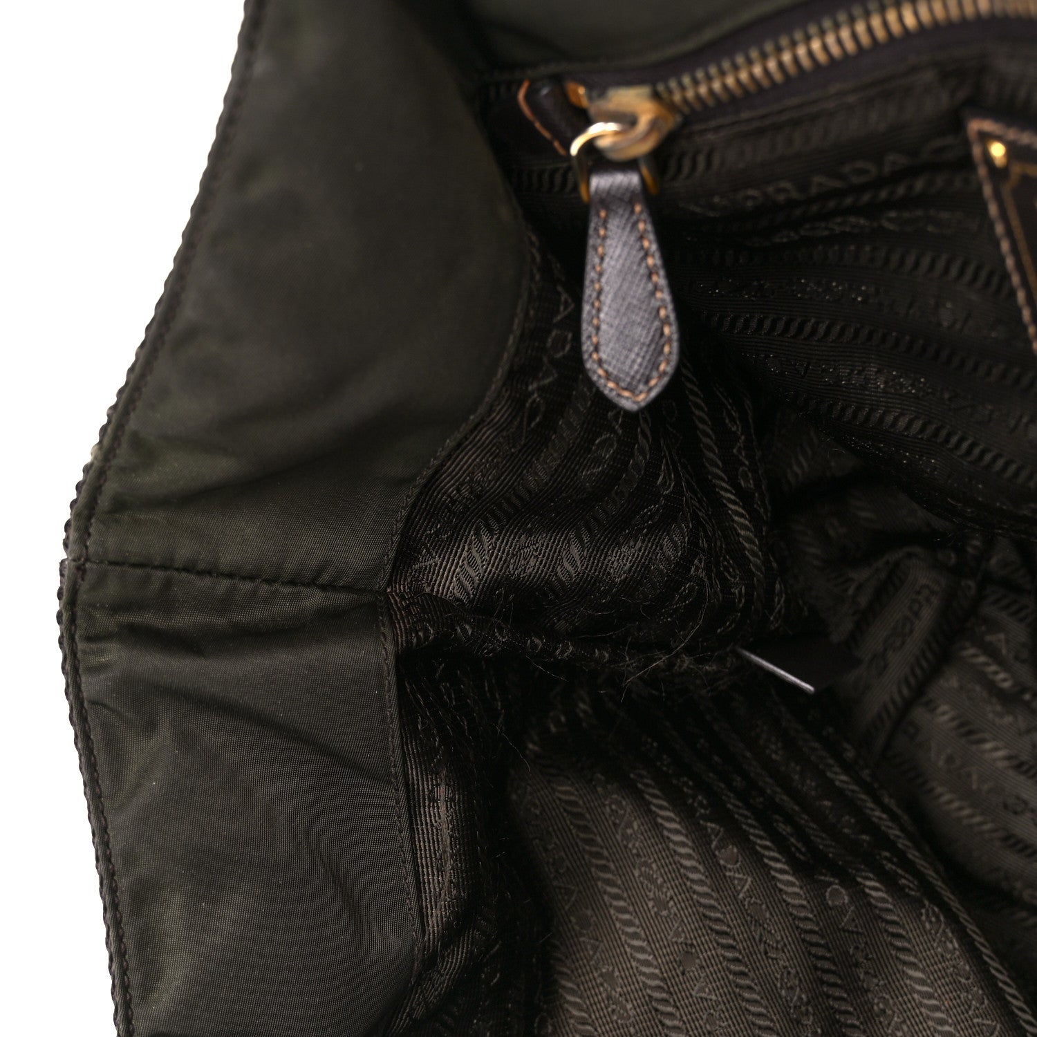Prada Nylon Jacquard Logo Tote Corda Militaire 15 of 15