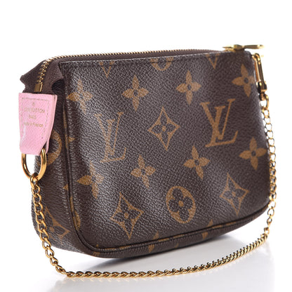 Louis Vuitton Monogram 2016 Christmas Animation Mini Pochette Accessories Rose Ballerine 3 of 8
