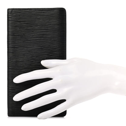 Louis Vuitton Epi Brazza Wallet Black 2 of 8
