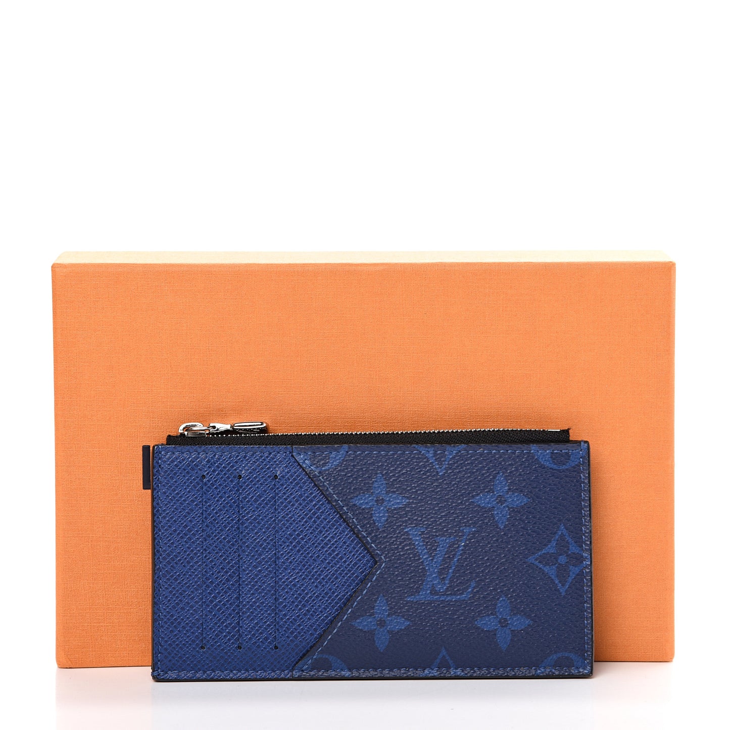 Monogram Taiga Coin Card Holder Cobalt