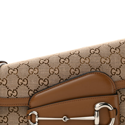 Gucci Monogram Small Horsebit 1955 Asymmetric Shoulder Bag 8 of 13