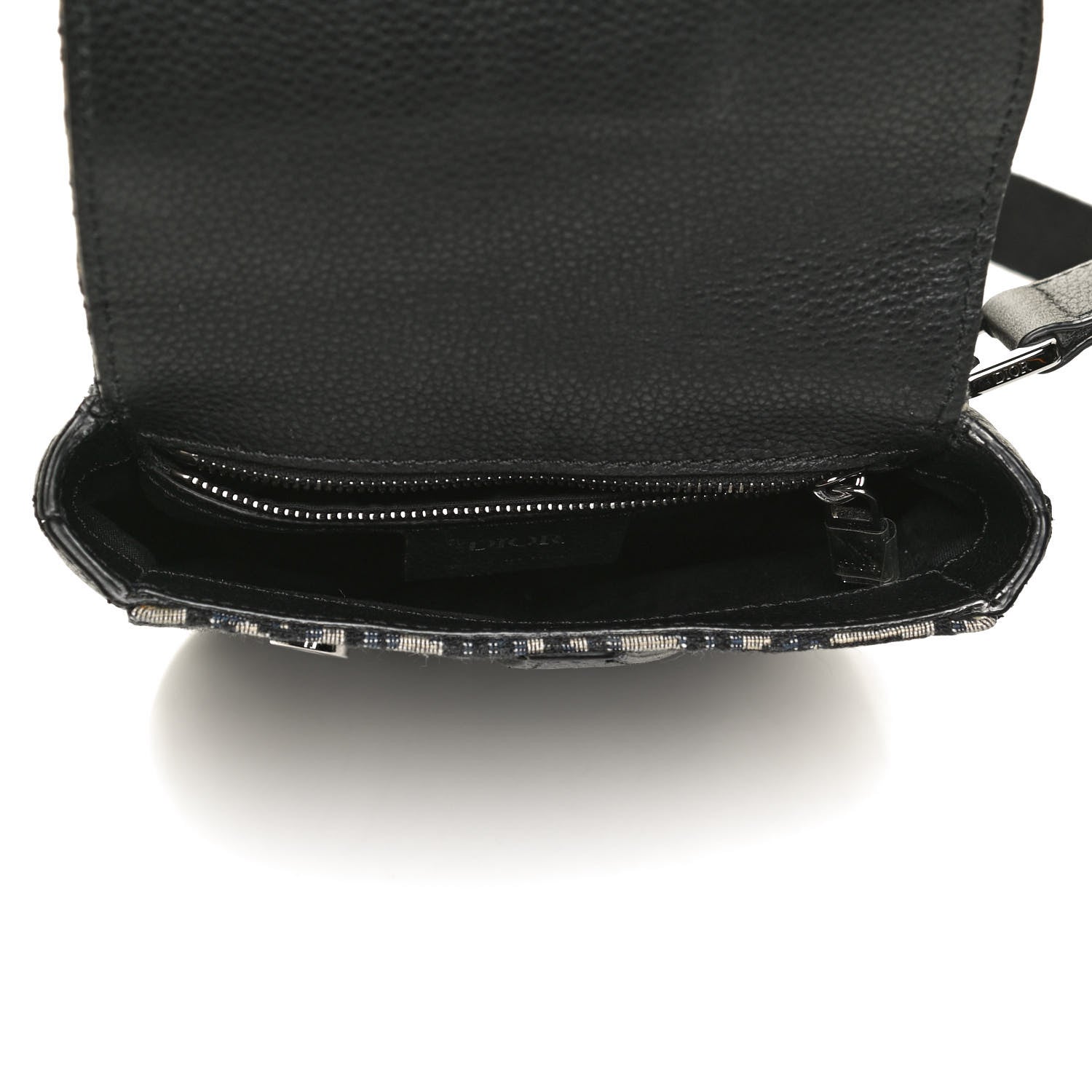Christian Dior Oblique Saddle Pouch Blue 4 of 11