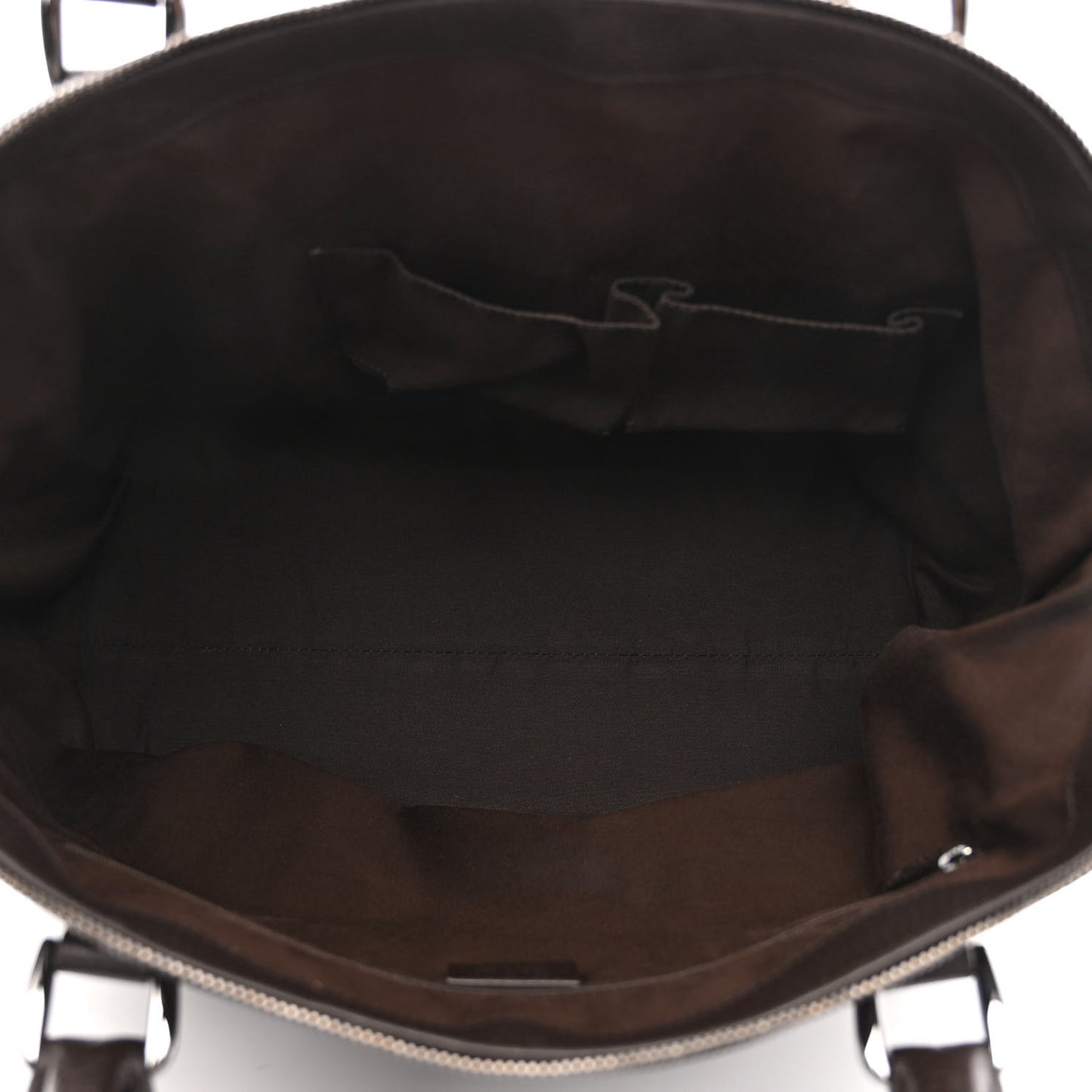 Calfskin Medium GG Charm Convertible Dome Satchel Dark Brown