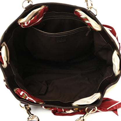Gucci Monogram Large Positano Tote Brown 5 of 10