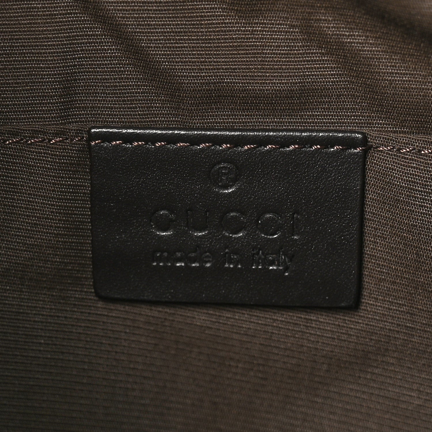 Gucci Denim Monogram Pochette Brown 6 of 11