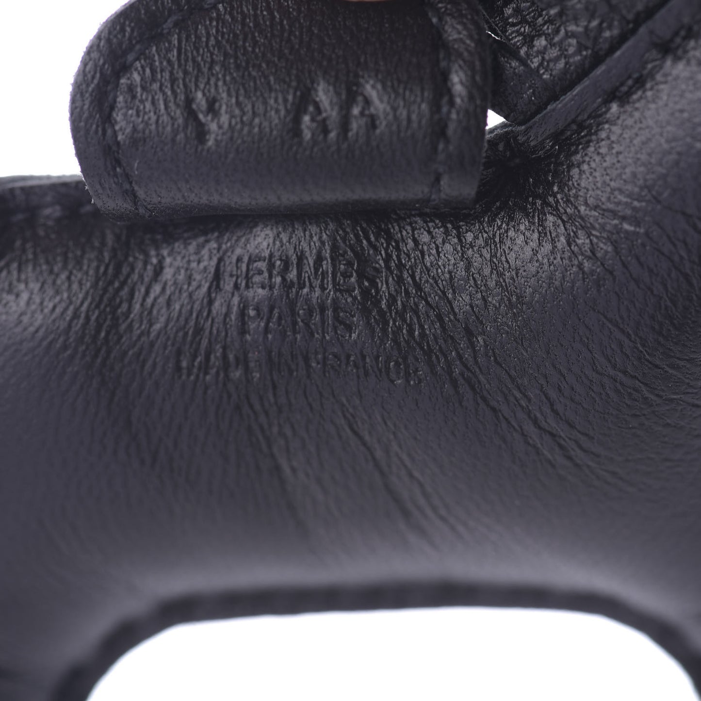 Milo Lambskin Grigri Rodeo Horse Bag Charm PM So Black