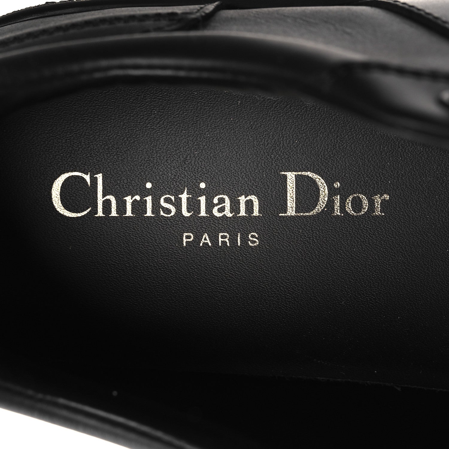 Christian Dior Calfskin Suede Logo Sneakers 37 Black 8 of 9