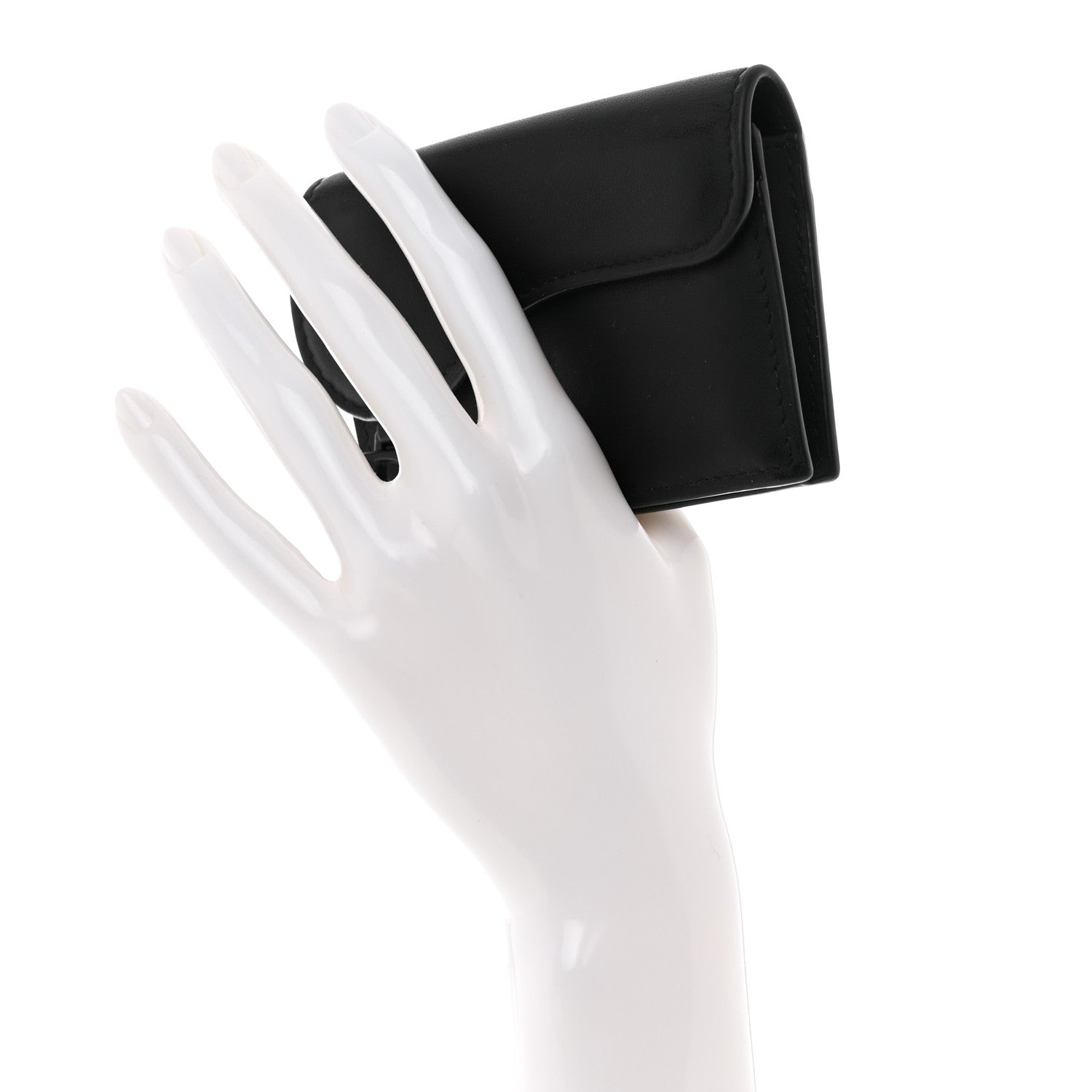 Christian Dior Ultra Matte Calfskin Saddle Card Holder Black 2 of 7